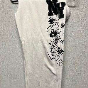 New York Brooklyn graphic sweat pants / never worn/ size m